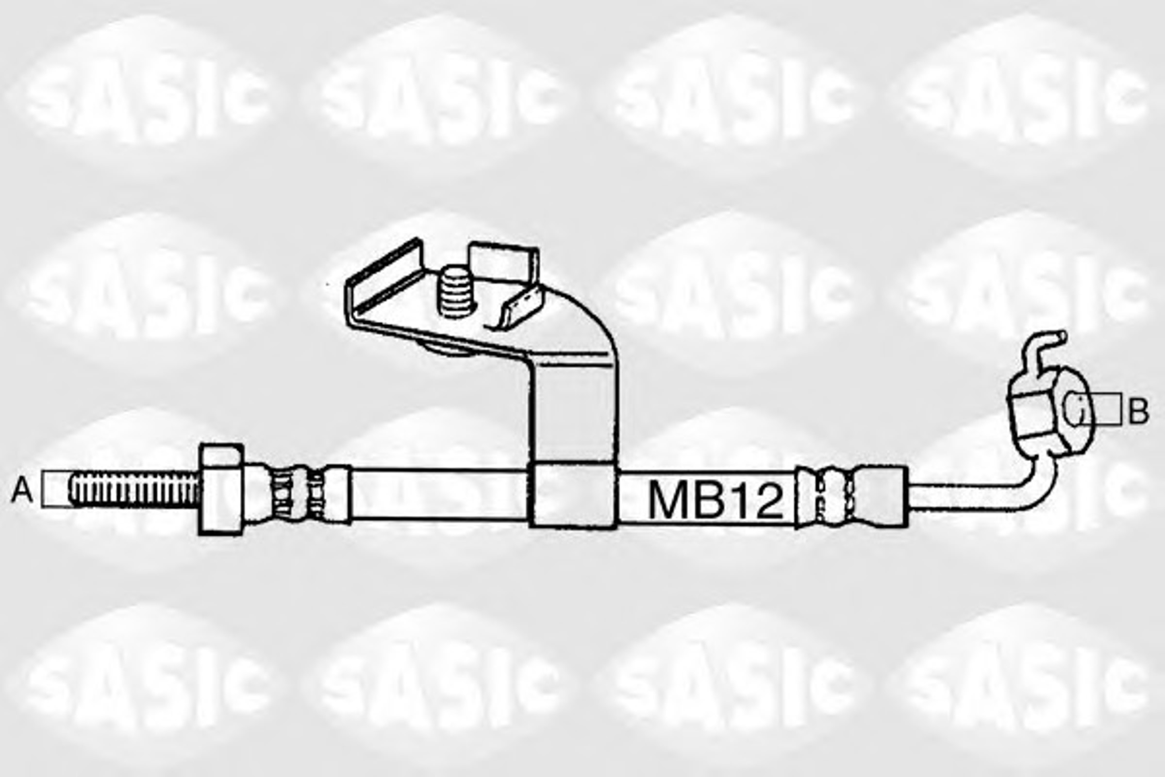 Шланг тормозной SASIC SBH6328