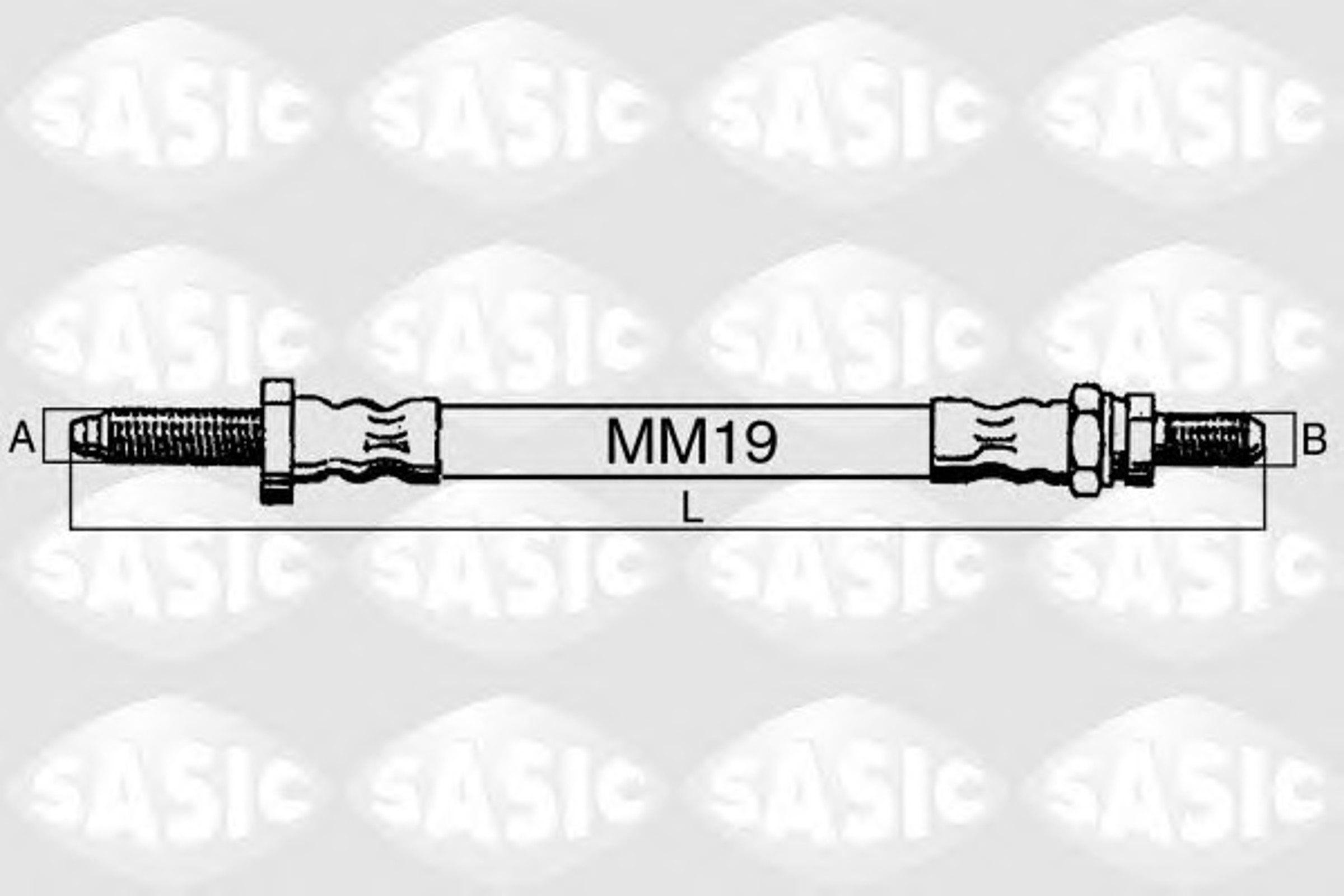 Шланг тормозной SASIC SBH6337