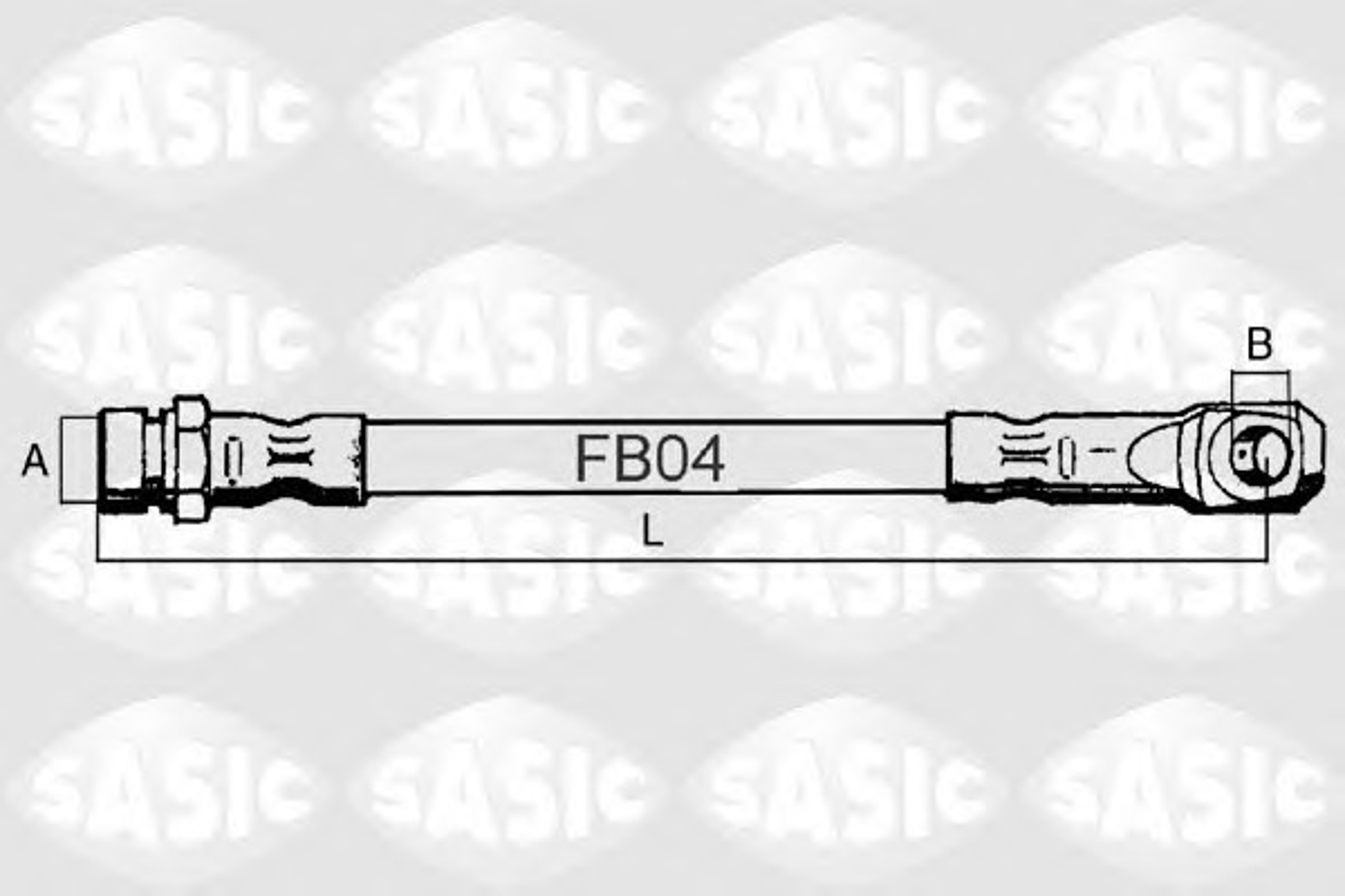 Тормозной шланг SASIC SBH6372