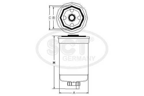 Топливный фильтр SCT GERMANY ST6082