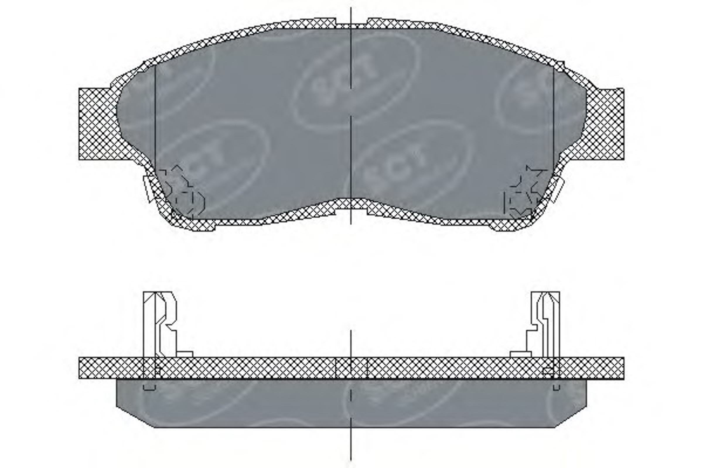 SP 134 SCT Germany Колодки тормозные дисковые