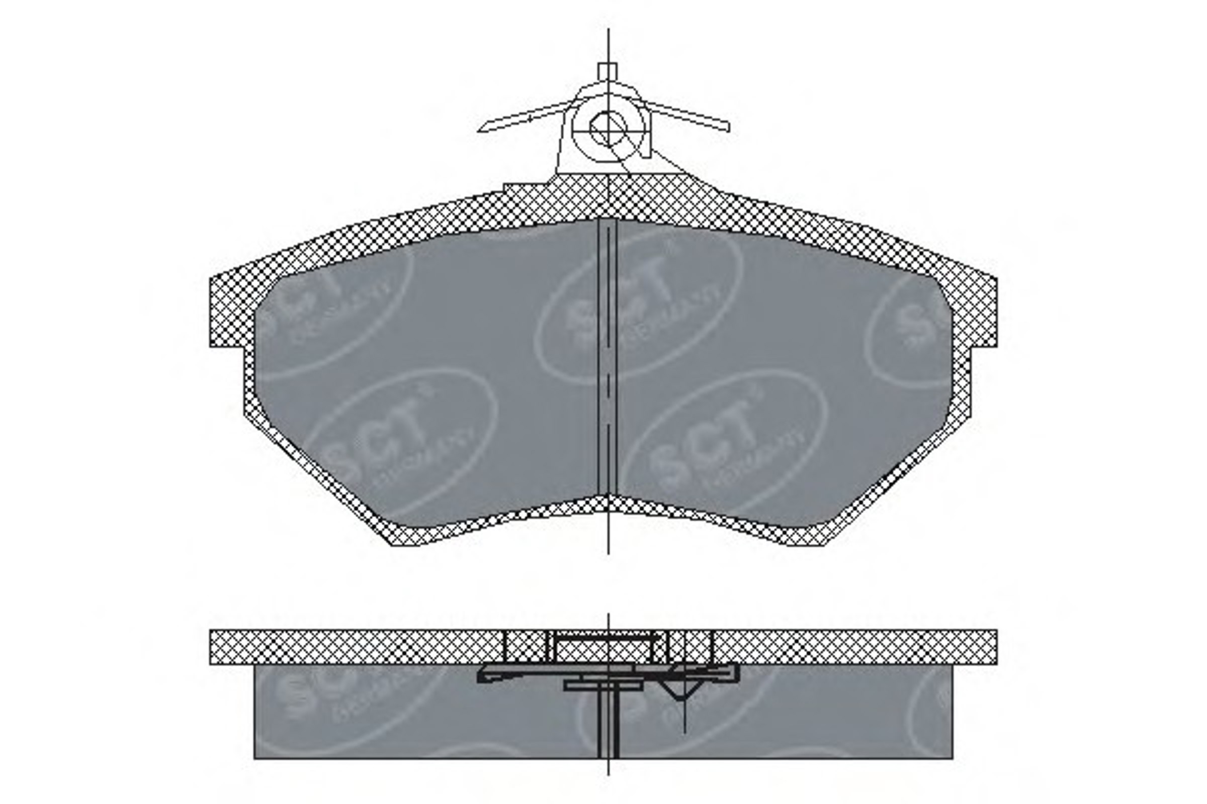 SP 137 SCT Germany Колодки тормозные дисковые