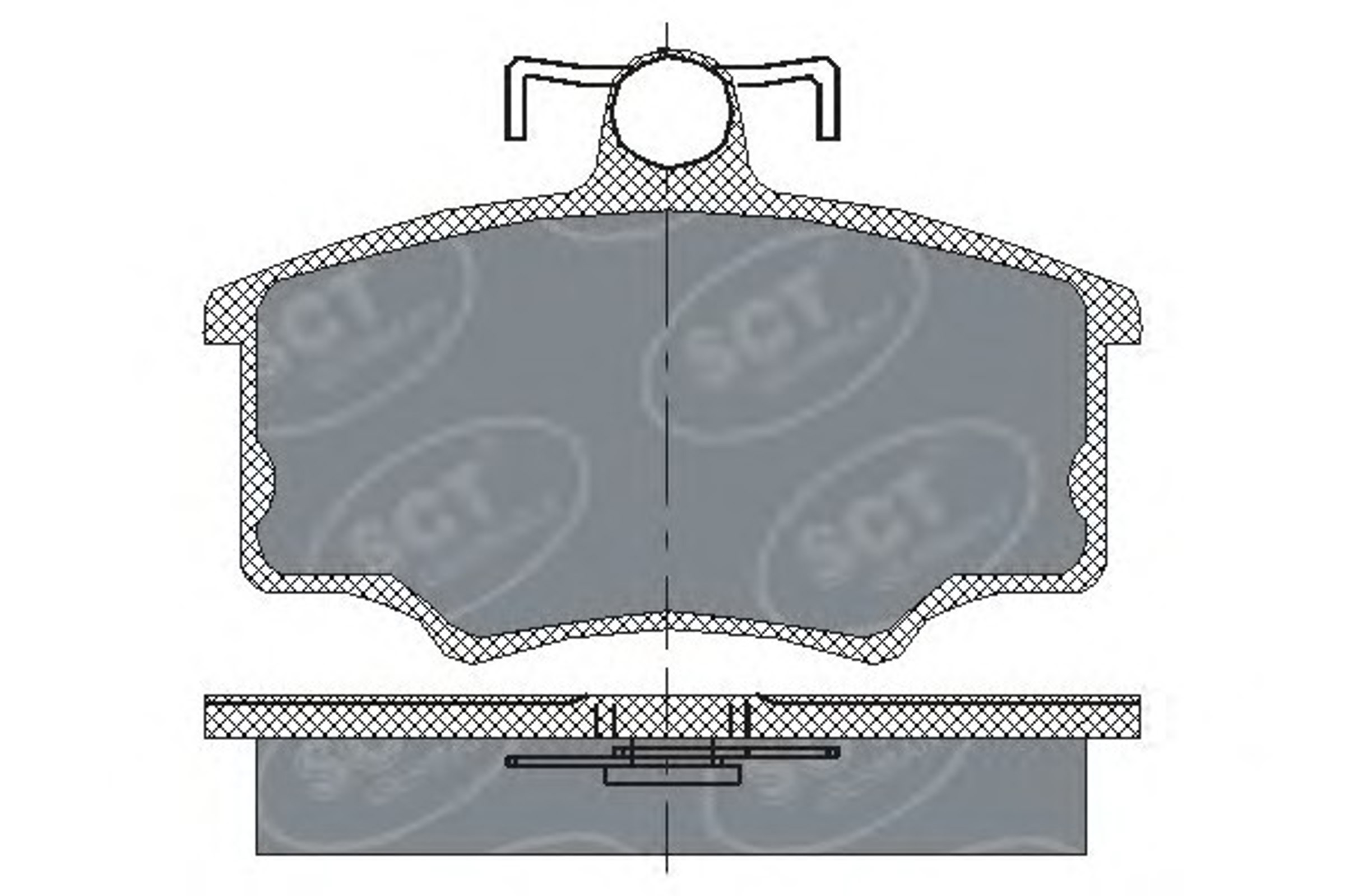 SP 186 SCT Germany Колодки тормозные дисковые