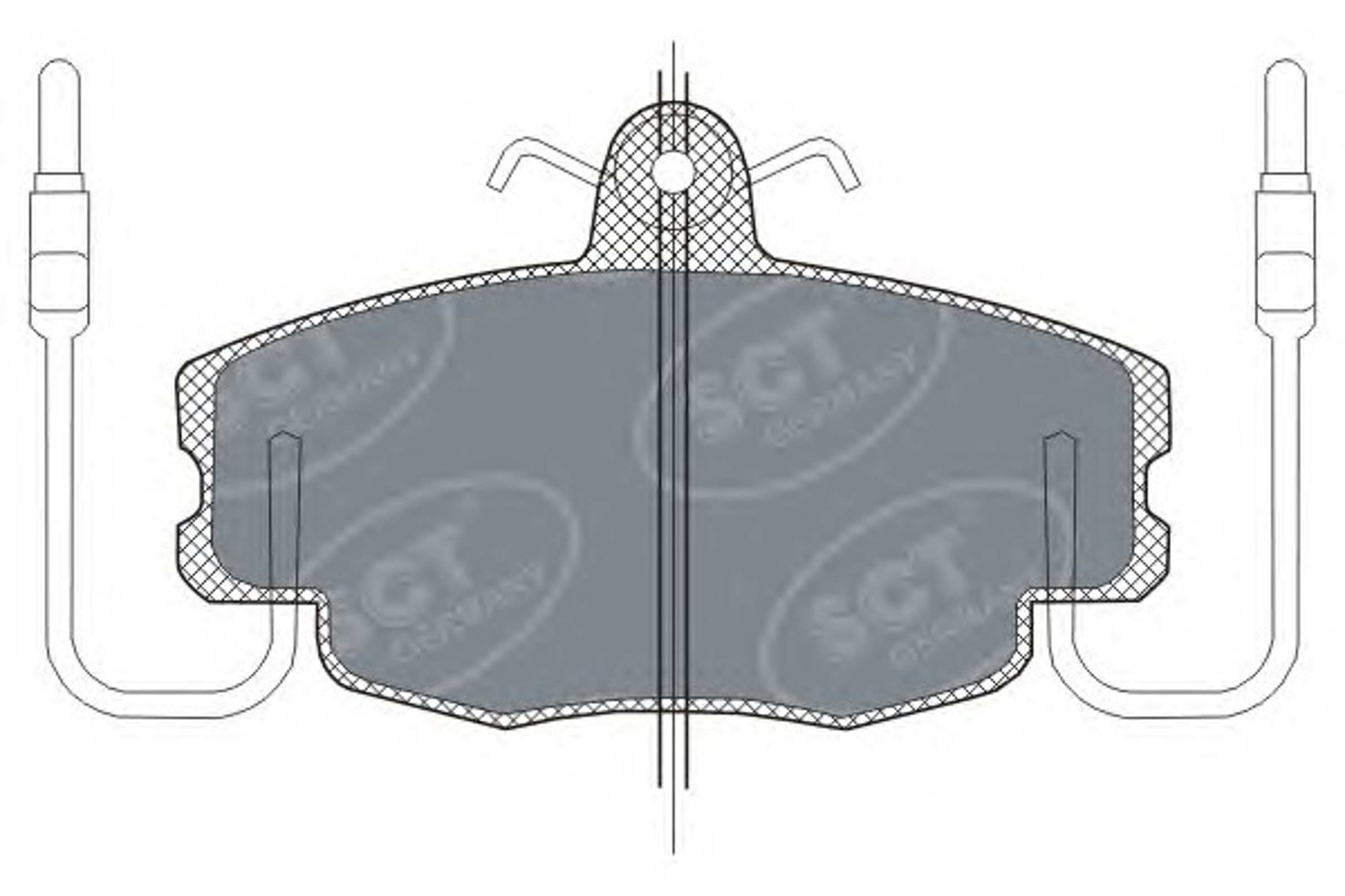 SP 189 SCT Germany Колодки тормозные дисковые комплект