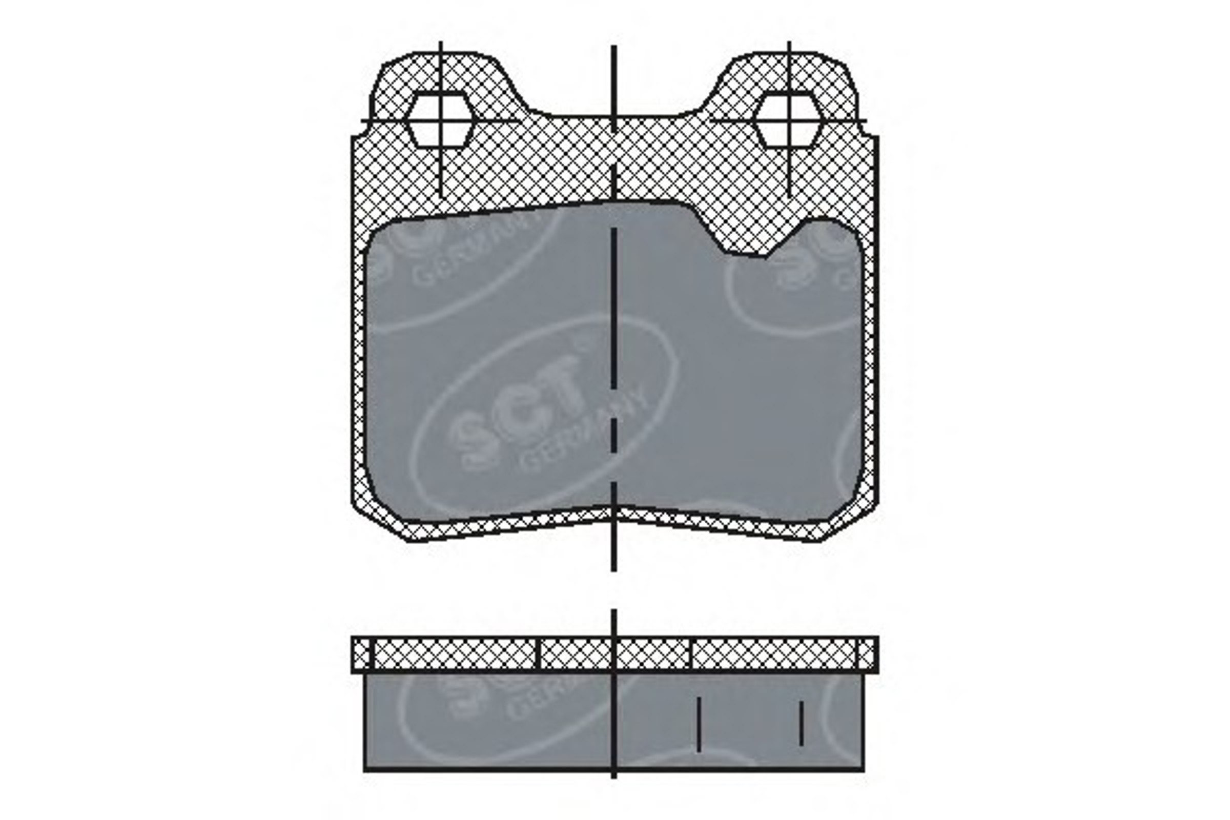 SP 193 SCT GERMANY Колодки тормозные дисковые