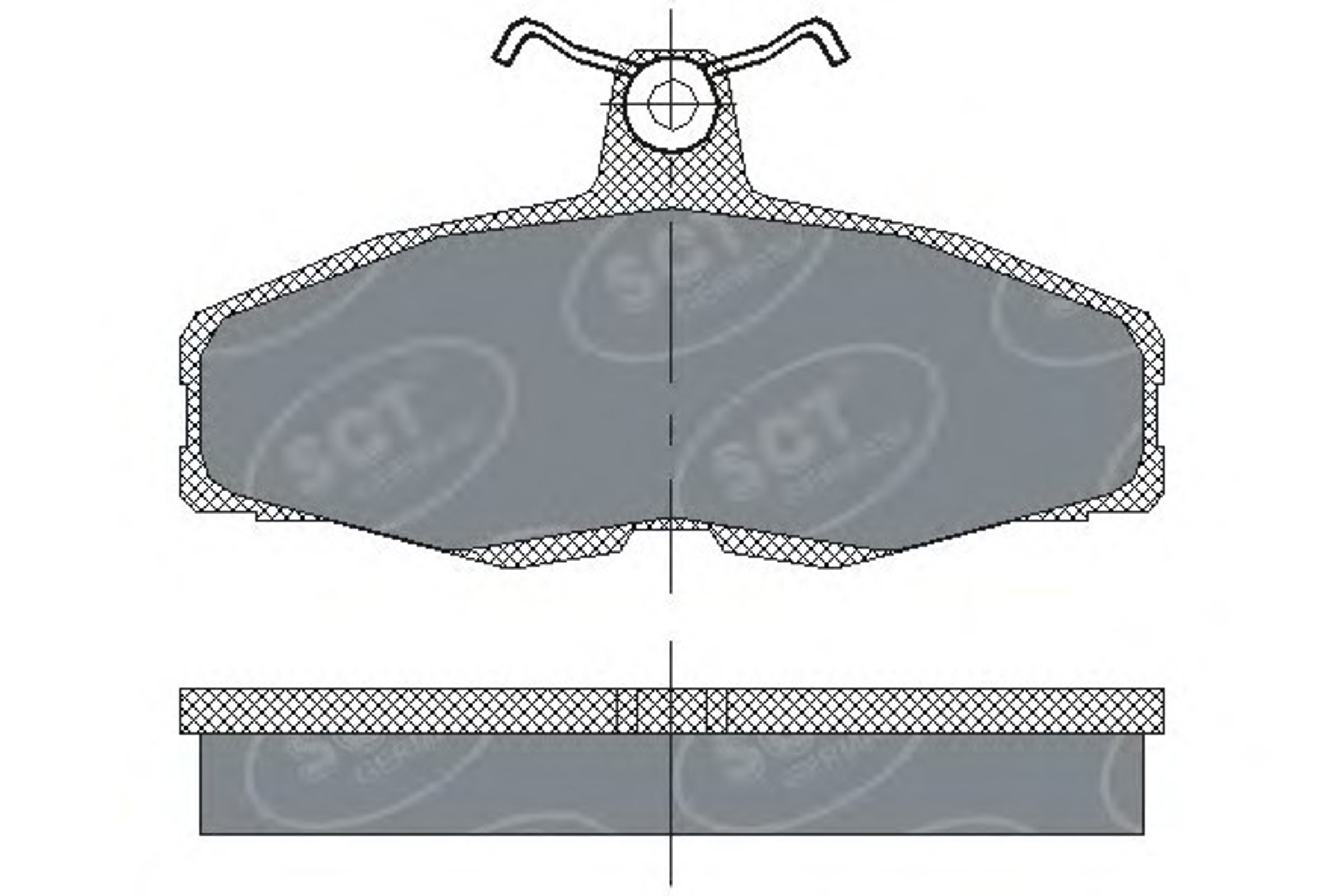 SP 225 SCT GERMANY Колодки тормозные дисковые