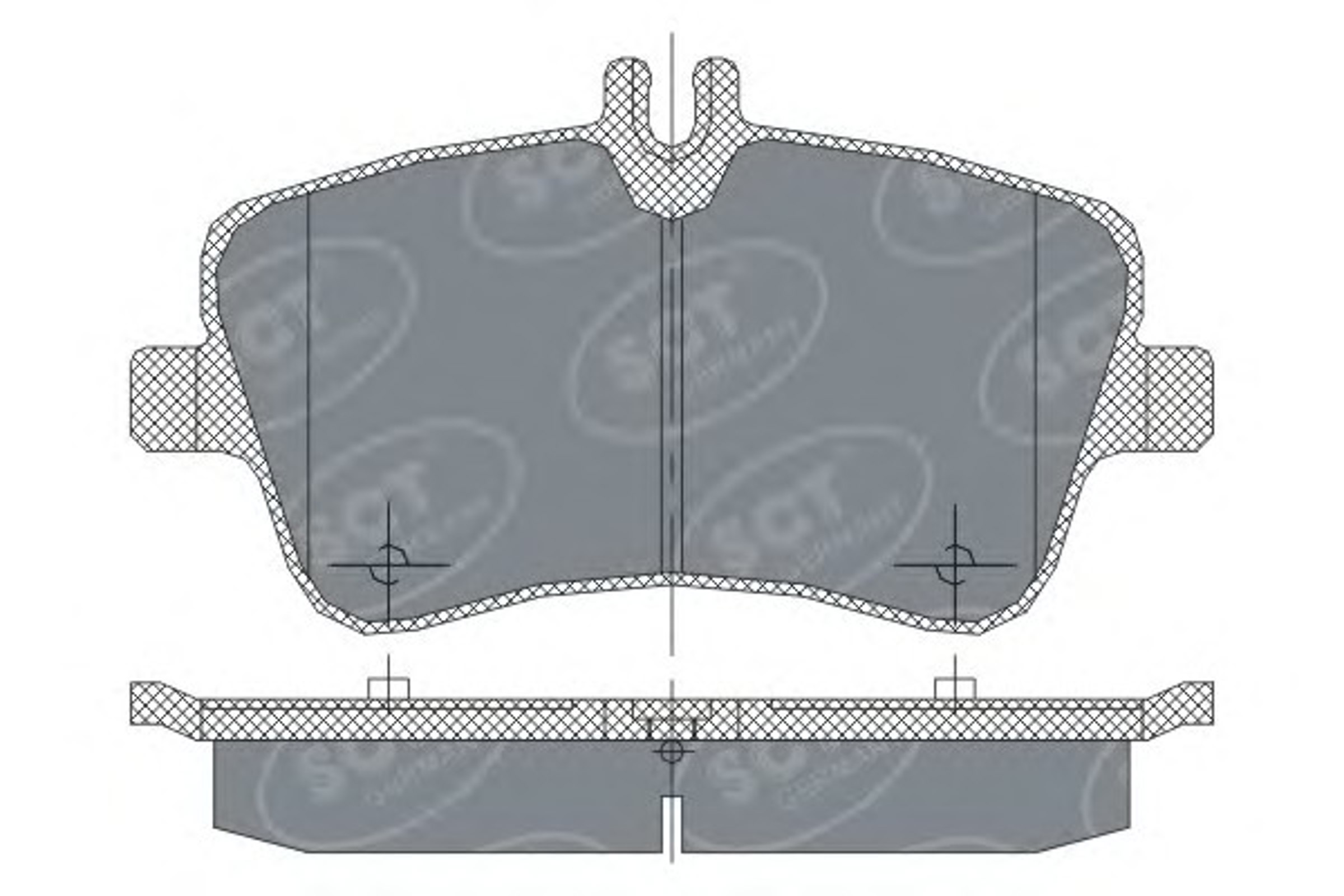 SP 246 SCT GERMANY Комплект тормозных колодок, дисковый тормоз