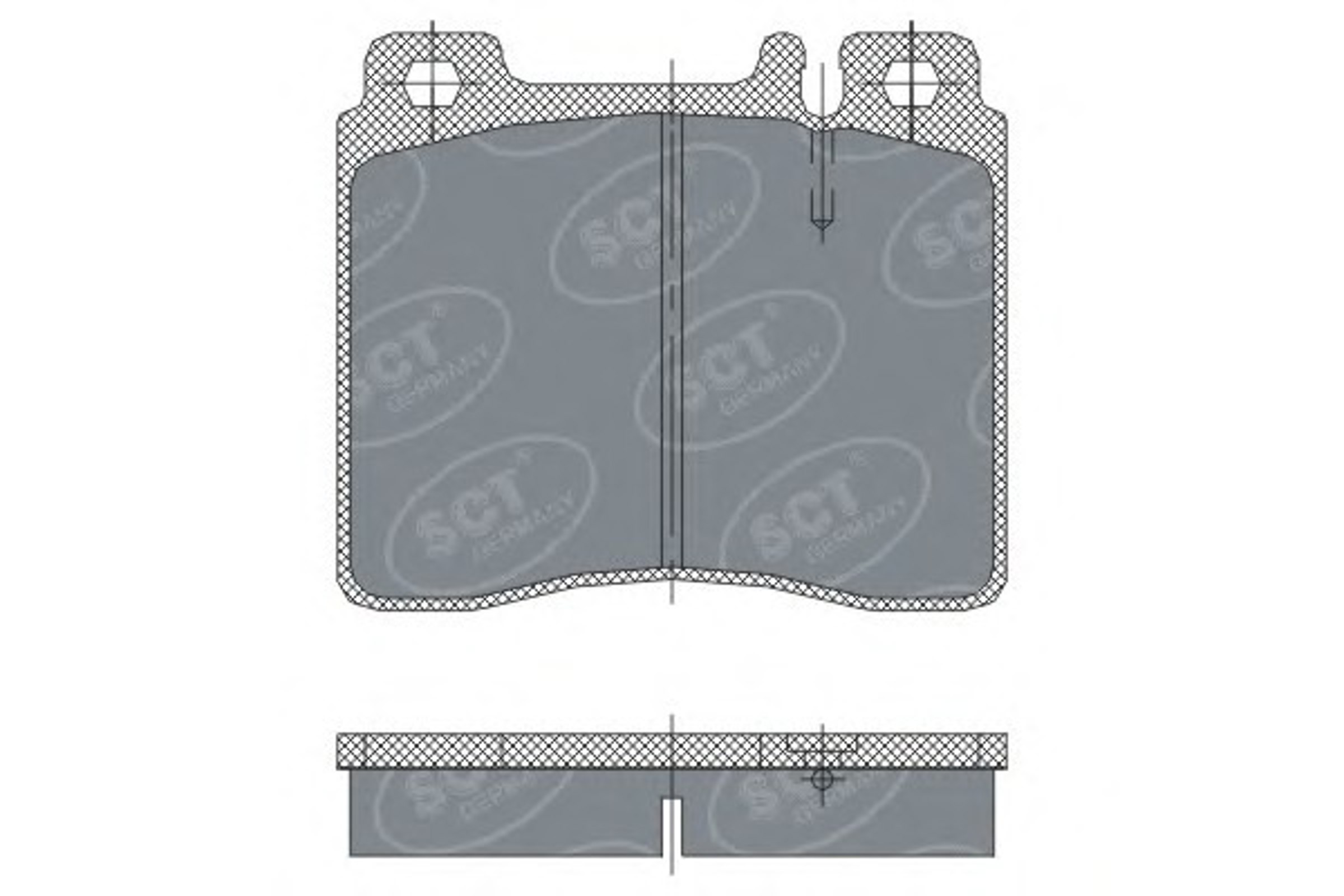 SP 256 SCT Germany Колодка тормозная дисковая комплект