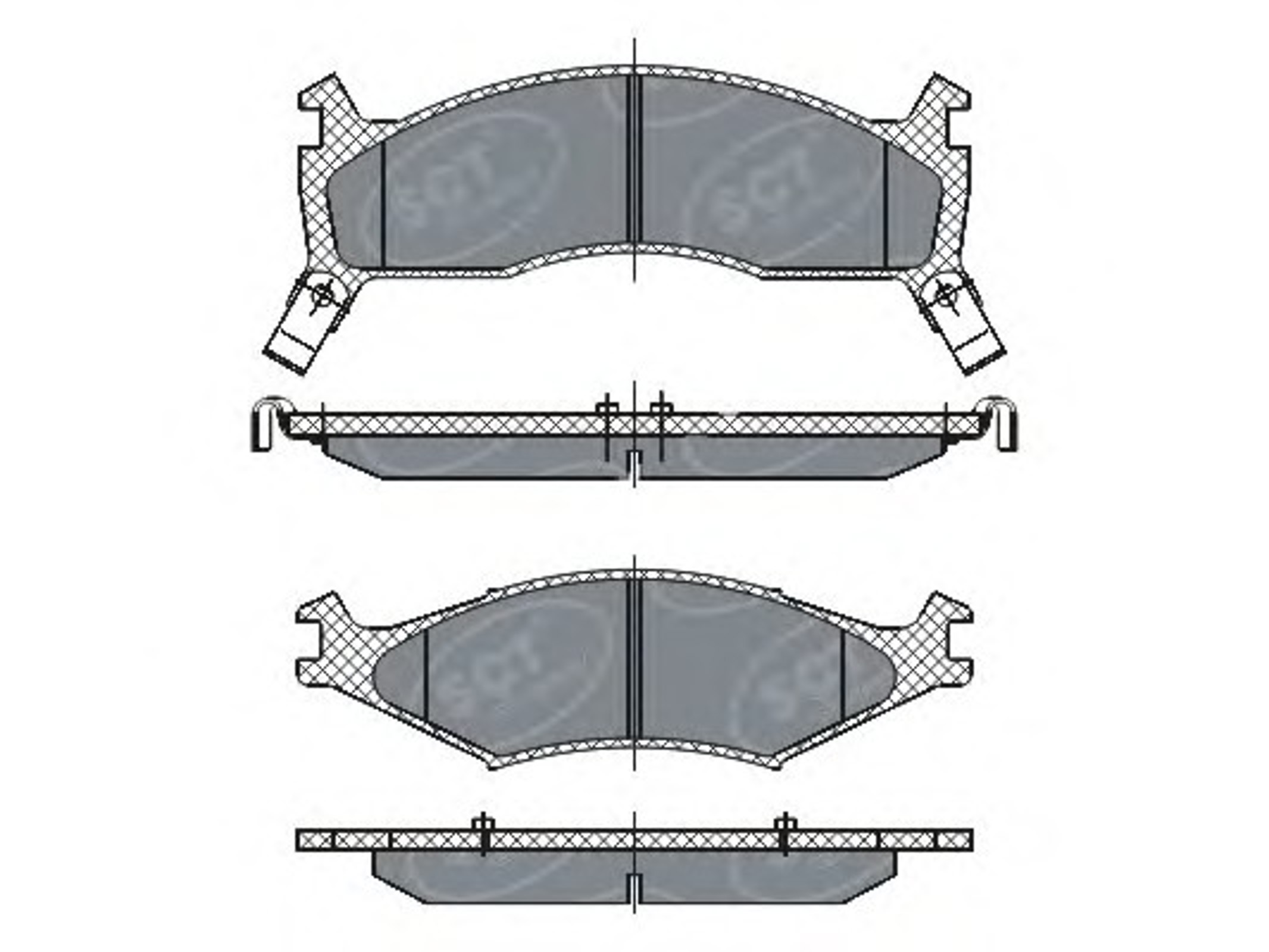 SP 267 SCT Germany Колодки тормозные дисковые