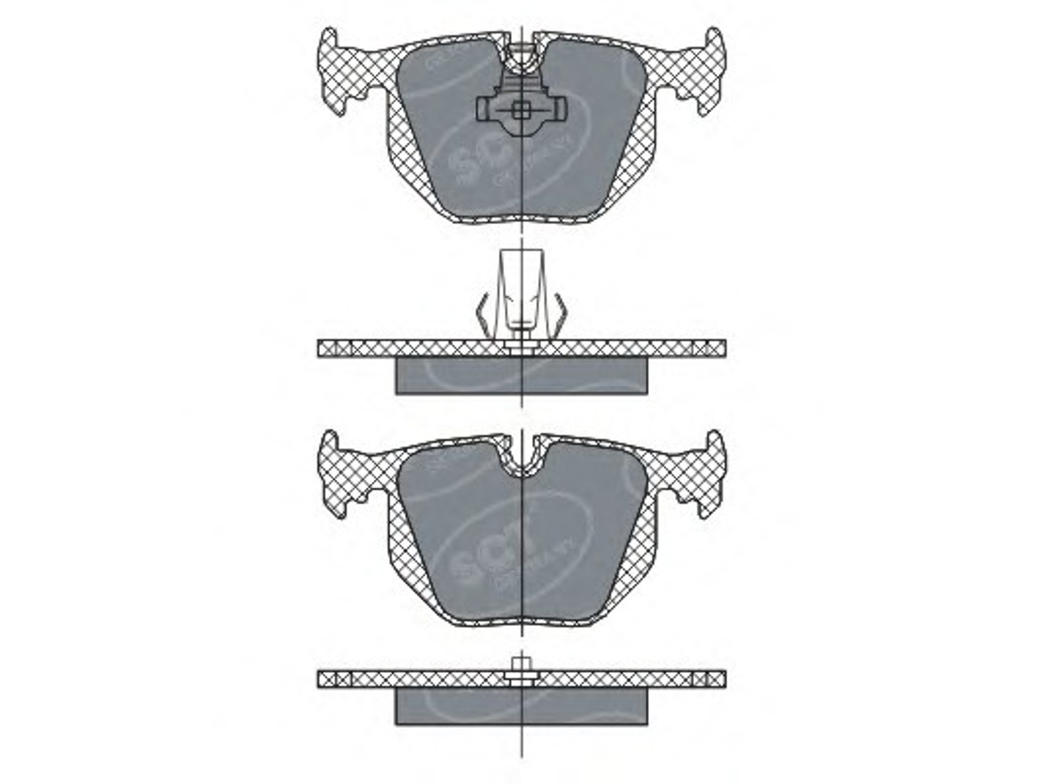 SP 271 SCT Germany Колодки тормозные дисковые