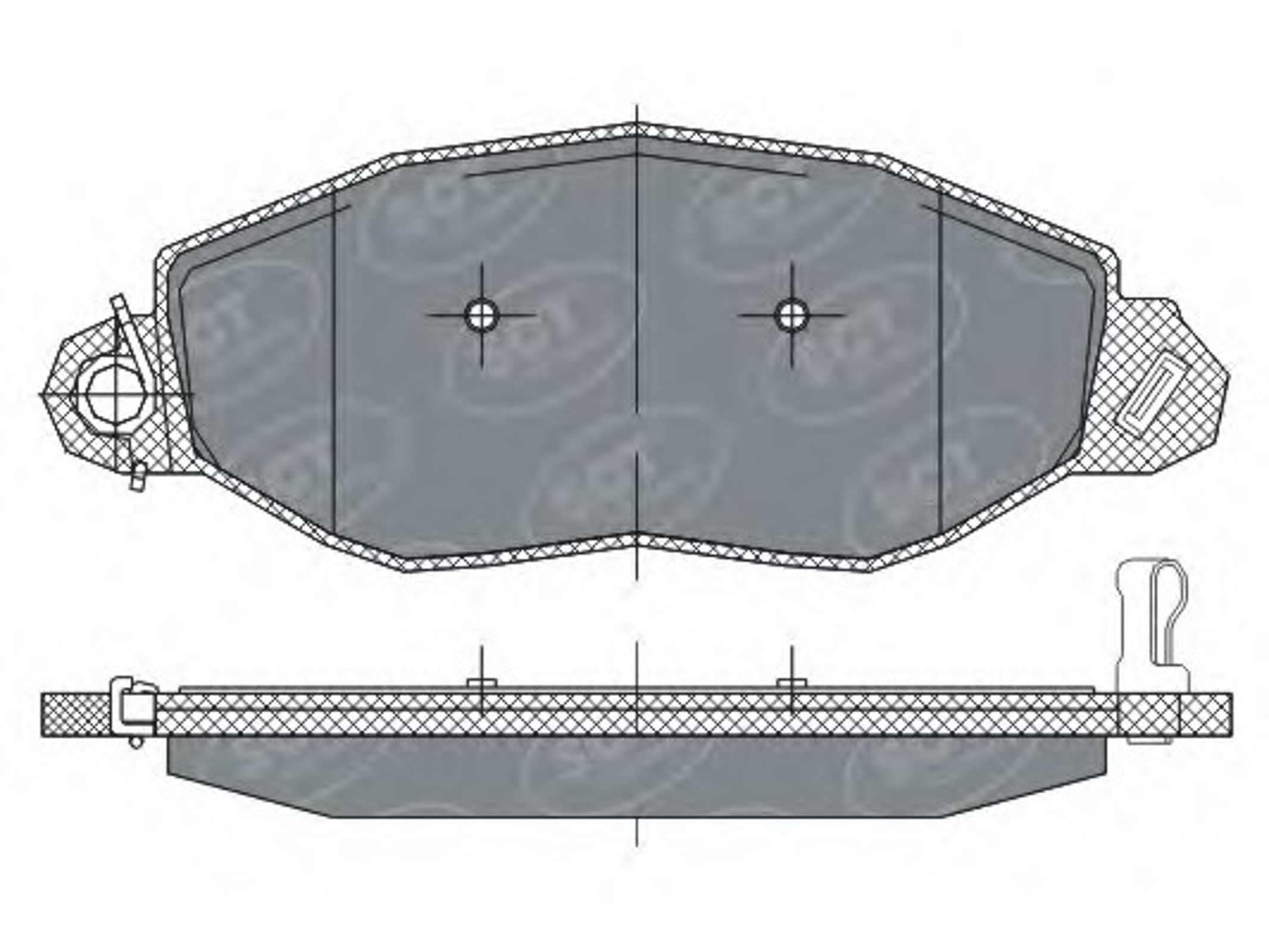 SP 281 SCT Germany Колодки тормозные дисковые