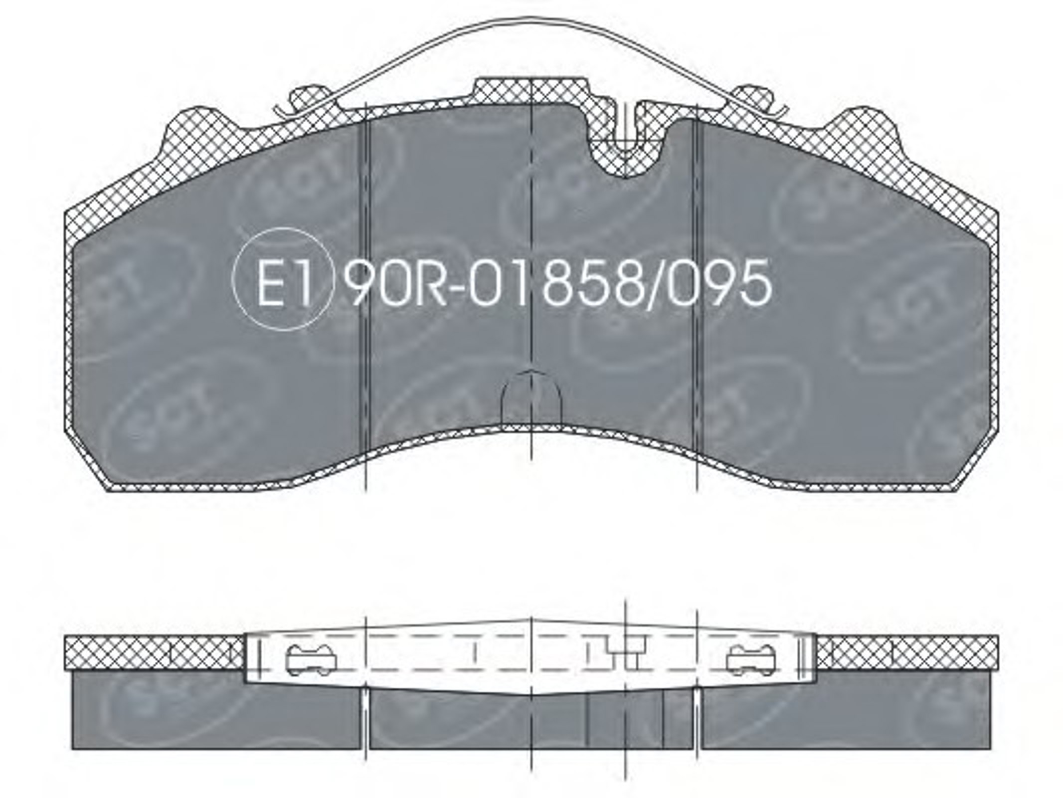 SP 305 SCT Germany Колодки тормозные дисковые