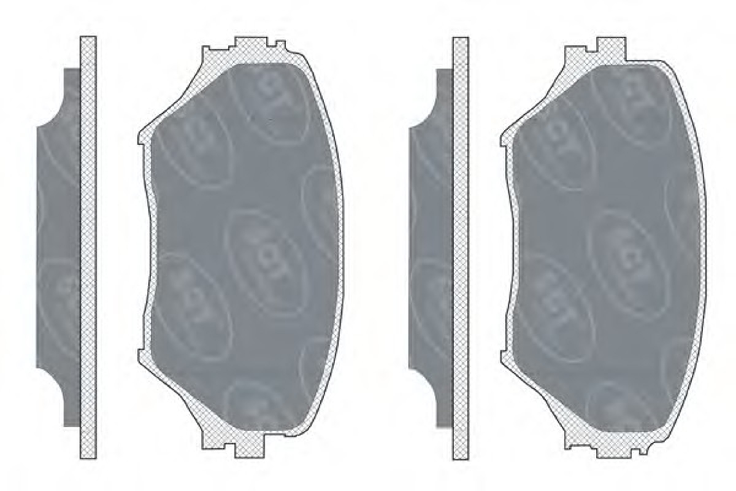 SP 308 SCT Germany Колодки тормозные дисковые