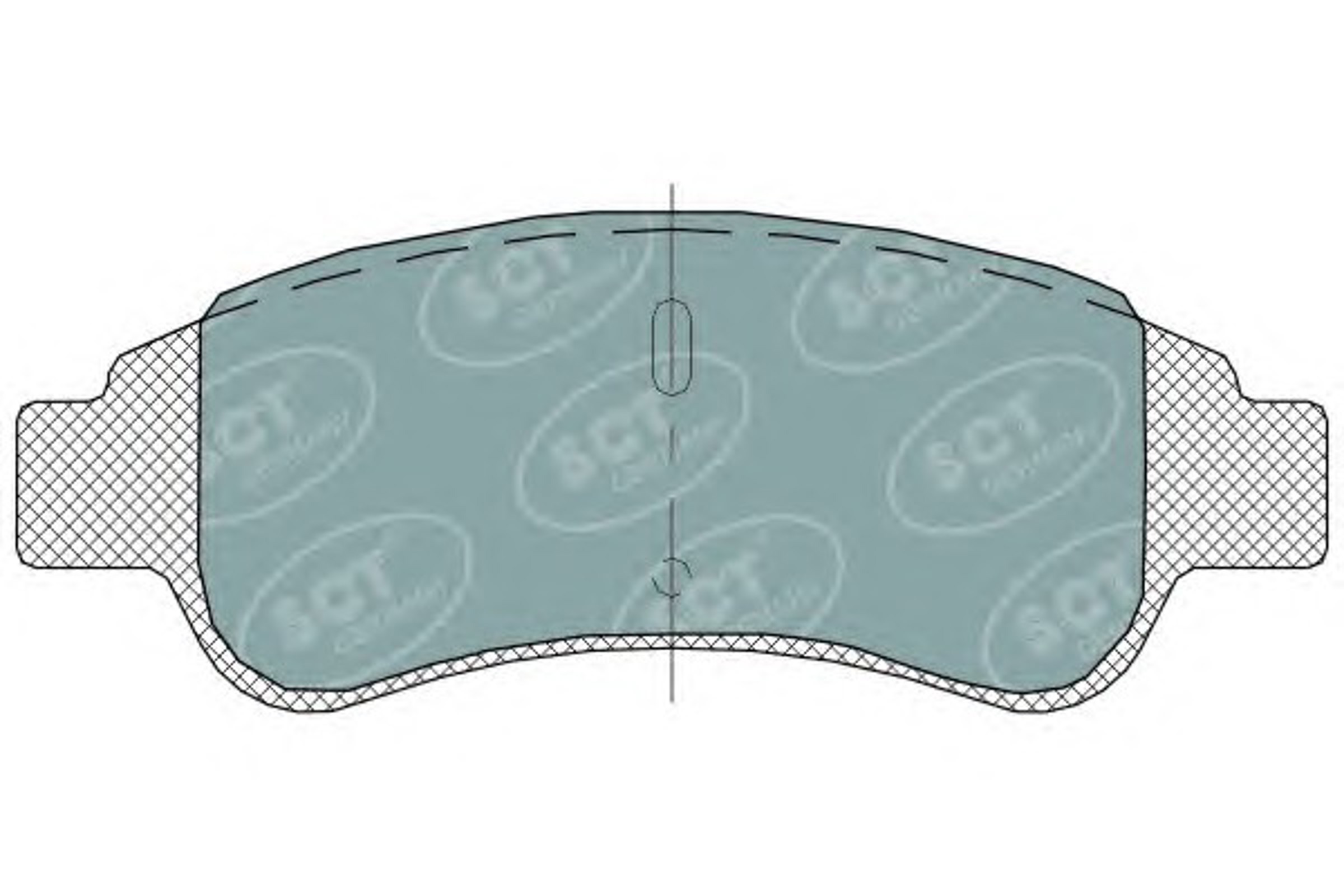 SP 314 SCT Germany Колодки тормозные дисковые