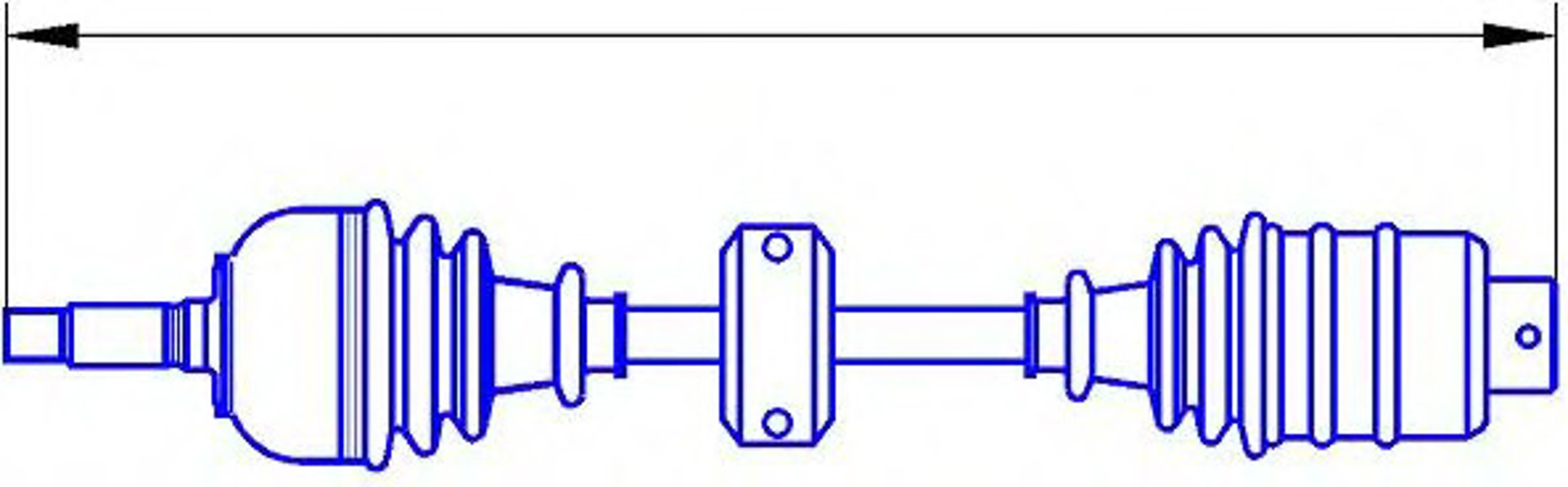 Полуось SERCORE 12811