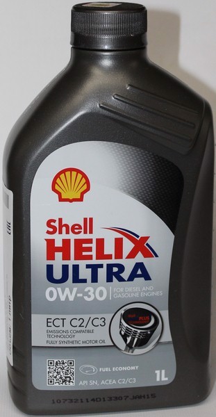 SHELL 0W30 HELIX ULTRA ECT C2/C3/1 SHELL Масло моторное синтетическое