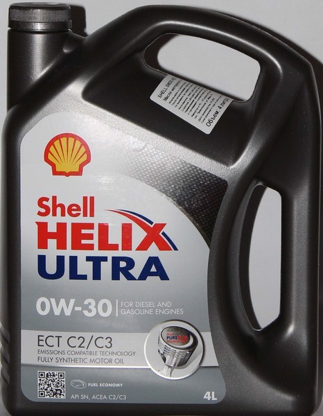 SHELL 0W30 HELIX ULTRA ECT C2/C3/4 SHELL Масло моторное синтетическое