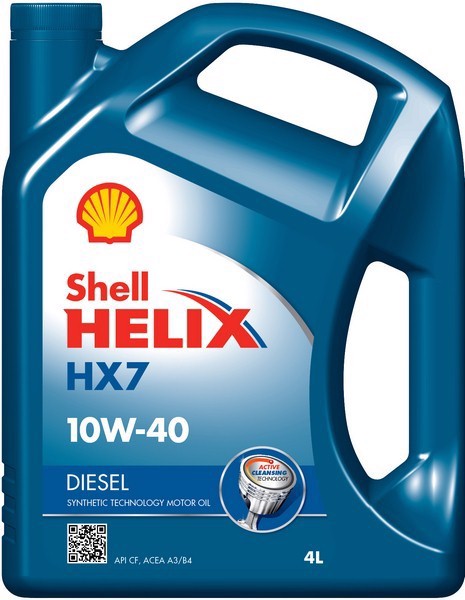 SHELL 10W40 HELIX DIESEL HX7/4 SHELL Масло моторное