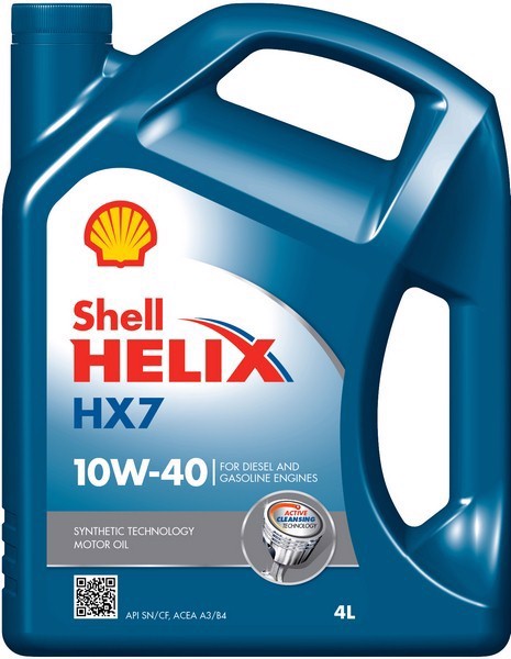 SHELL 10W40 HELIX HX7/4 SHELL Масло моторное