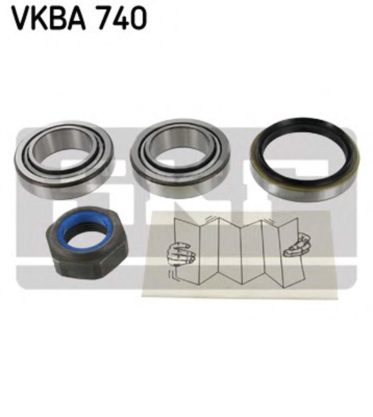 Ступичный подшипник (комплект) SKF VKBA740