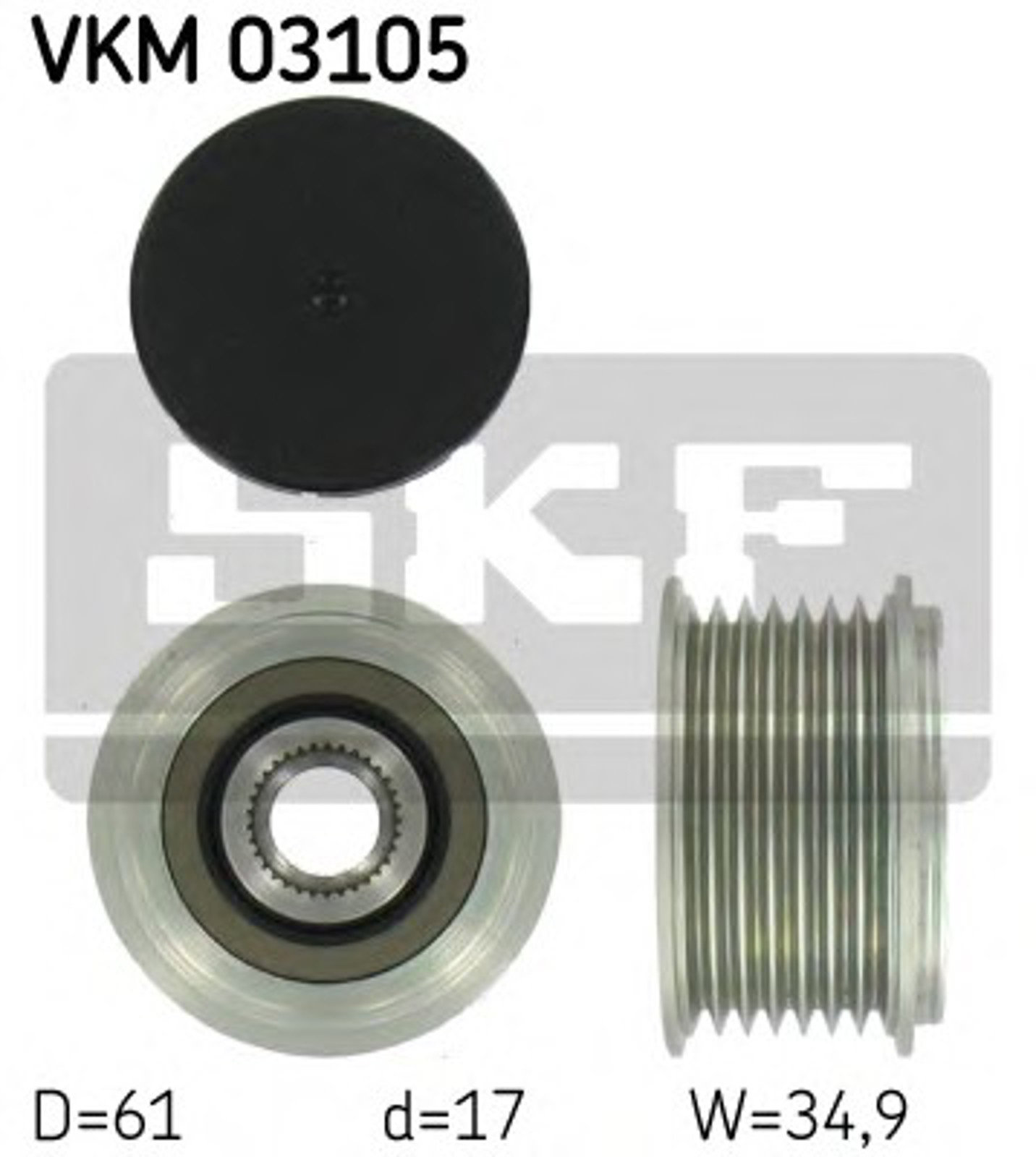 Шкив генератора SKF VKM03105