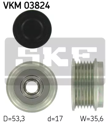 VKM03824 SKF Шкив генератора