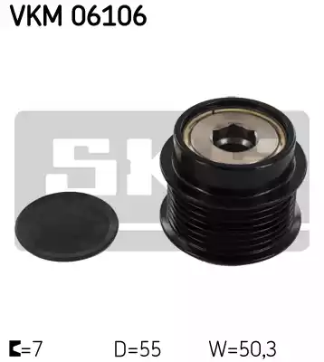 Шкив генератора SKF VKM06106