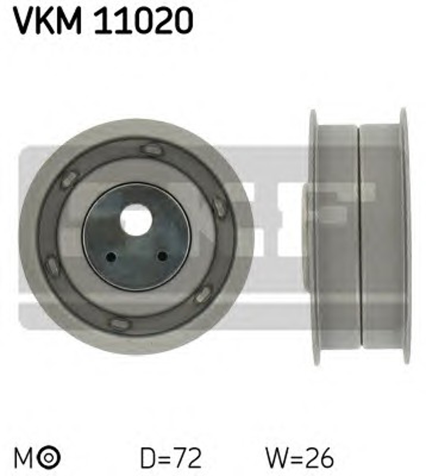 Ролик натяжной ремня грм SKF VKM11020