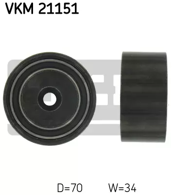 Ролик промежуточный ремня грм SKF VKM21151