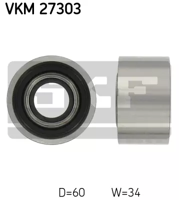 Ролик промежуточный ремня грм SKF VKM27303