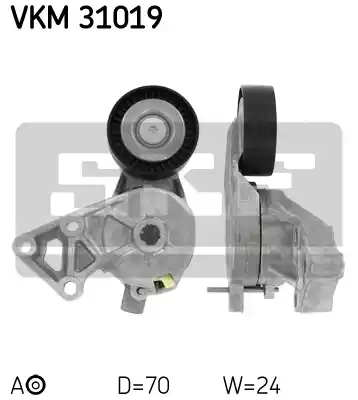 VKM31019 SKF Ролик натяжной поликлинового ремня