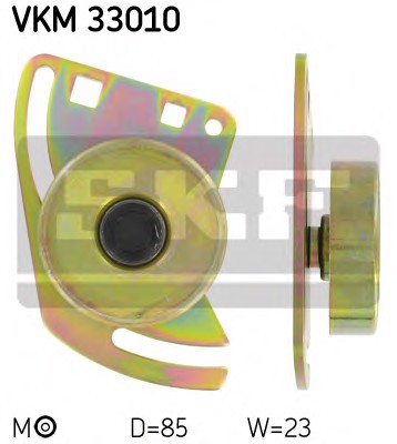 Ролик натяжной поликлинового ремня SKF VKM33010