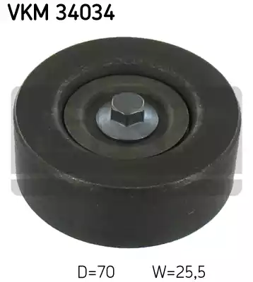 VKM34034 SKF Ролик промежуточный поликлинового ремня