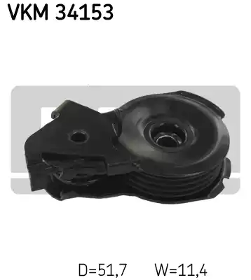 Ролик натяжной поликлинового ремня SKF VKM34153