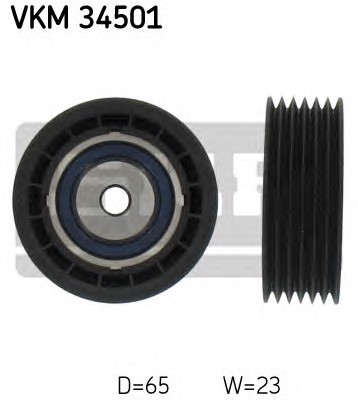 Ролик промежуточный поликлинового ремня SKF VKM34501