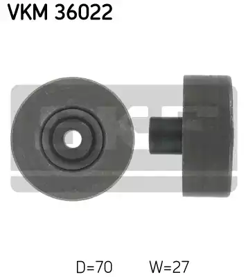 Ролик поликлинового ремня SKF VKM36022