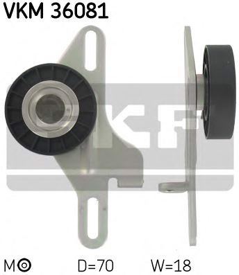 Натяжной ролик поликлинового ремня SKF VKM36081
