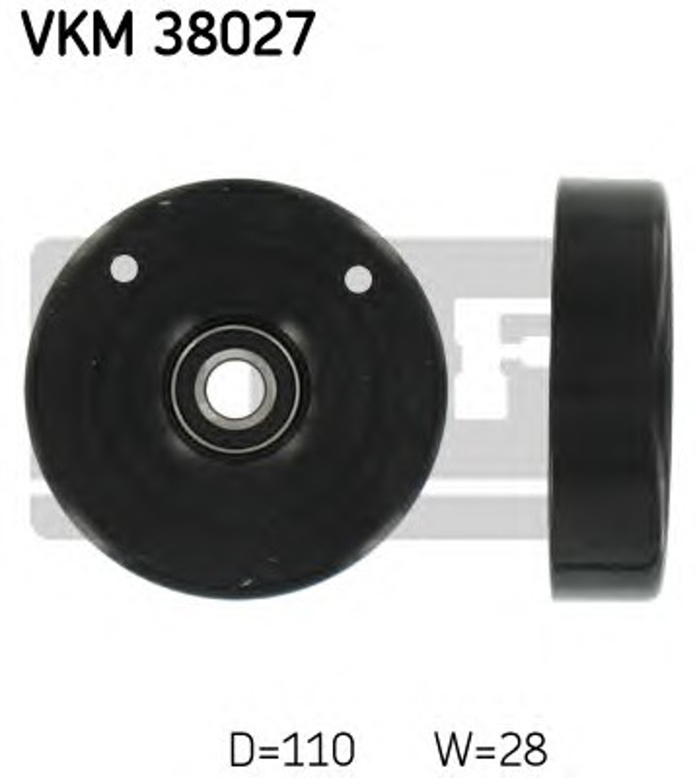 Ролик промежуточный поликлинового ремня SKF VKM38027