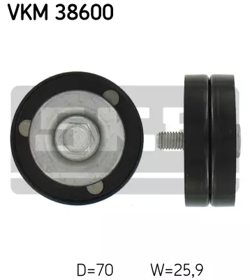 VKM38600 SKF Ролик промежуточный поликлинового ремня