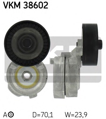 Натяжной ролик поликлинового ремня SKF VKM38602