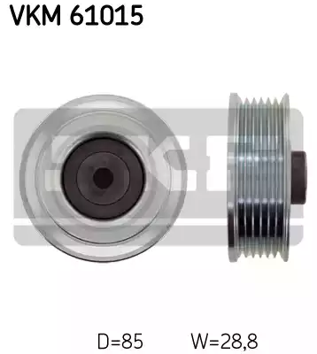 Ролик поликлинового ремня SKF VKM61015