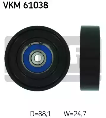 Ролик промежуточный поликлинового ремня SKF VKM61038