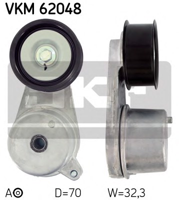 Натяжной ролик поликлинового ремня SKF VKM62048