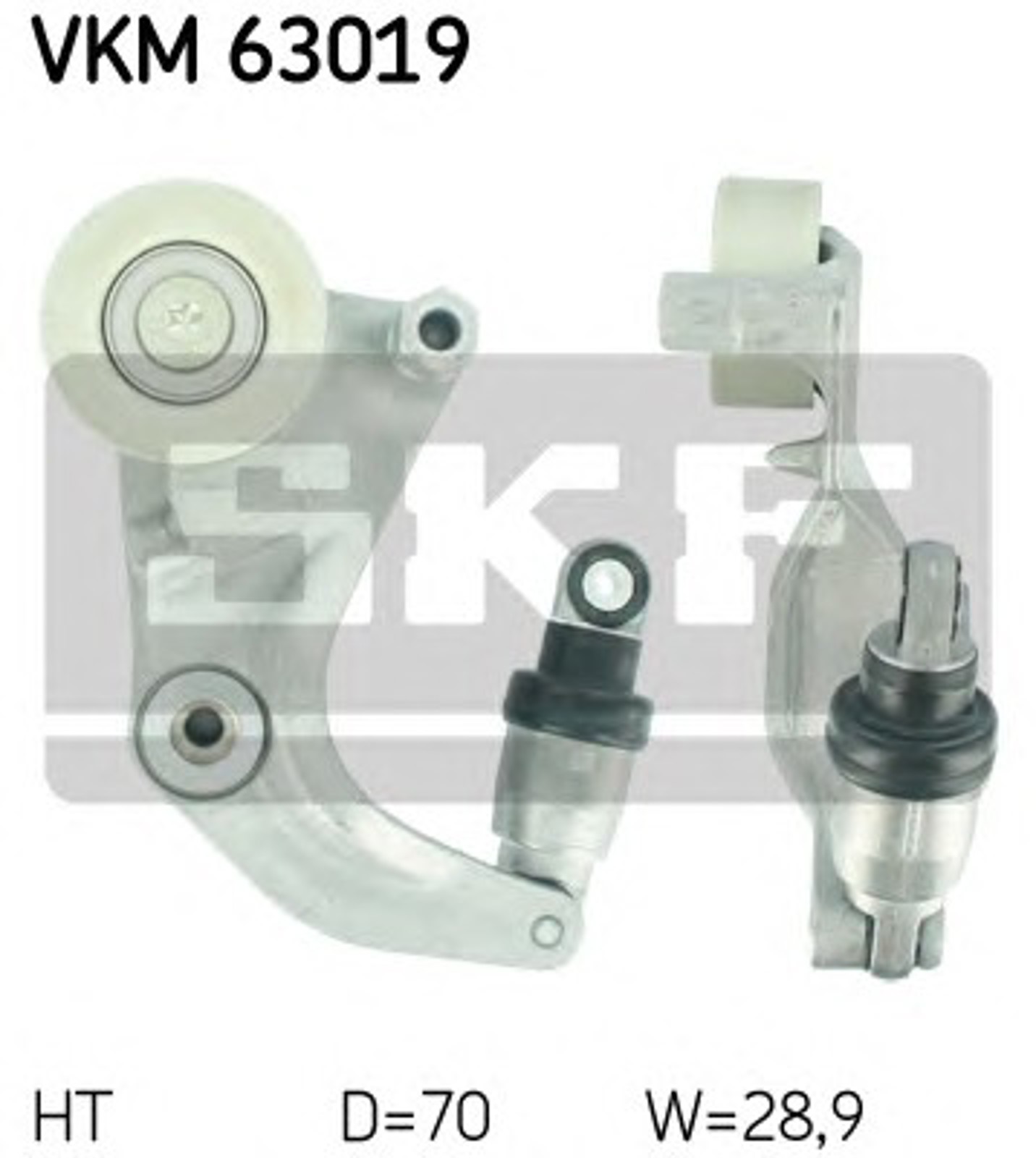 Ролик промежуточный поликлинового ремня SKF VKM63019