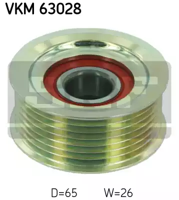 Ролик поликлинового ремня SKF VKM63028
