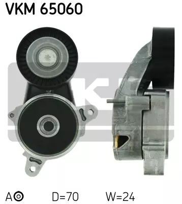 Ролик натяжной поликлинового ремня SKF VKM65060