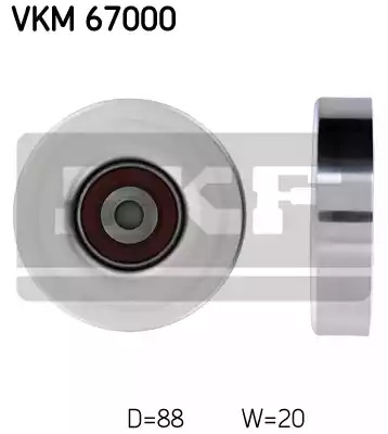 Ролик поликлинового ремня SKF VKM67000