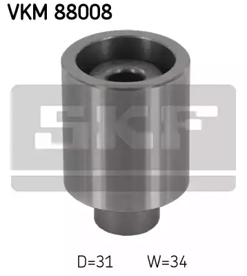 Ролик промежуточный ремня грм SKF VKM88008