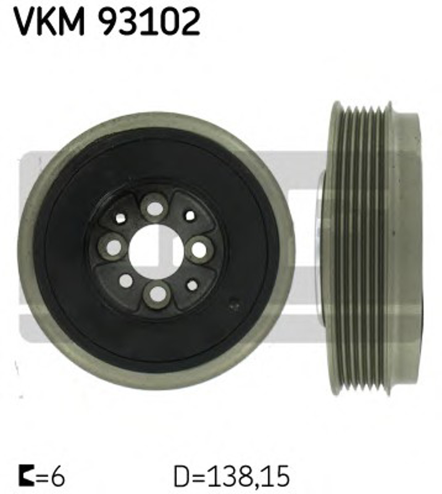 Шкив коленвала SKF VKM93102