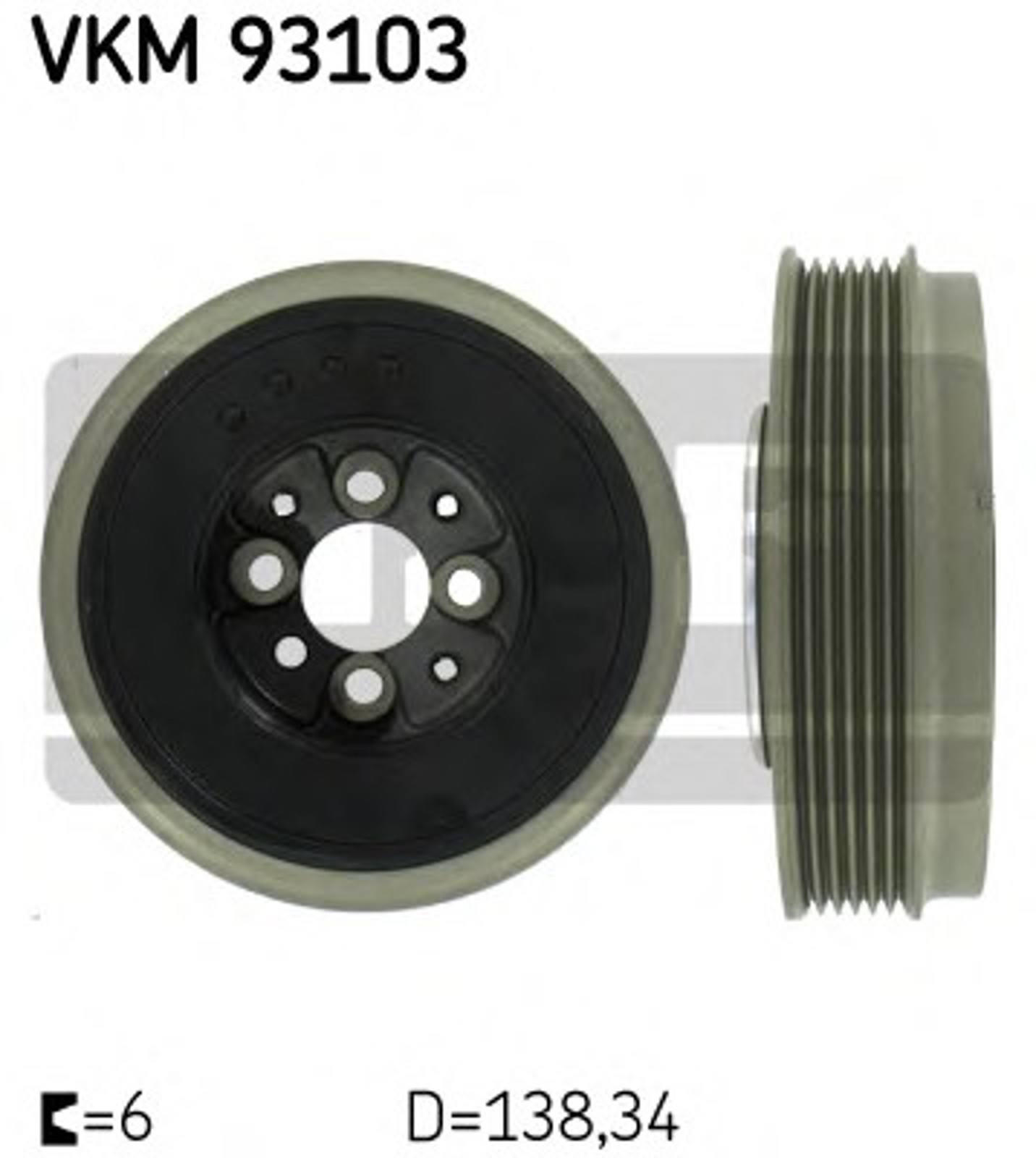 Шкив коленвала SKF VKM93103